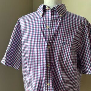 Chaps Casual Button Down Shirt in Blue and Purple